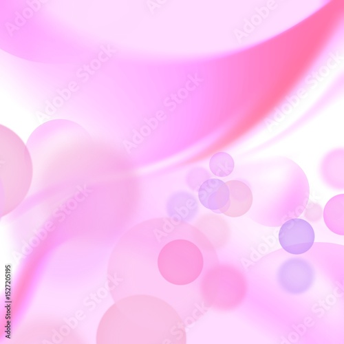 Pink Hearts Bokeh Background - Romantic background featuring many pink hearts and bokeh lights on a white background. Perfect for Valentine's Day or wedding designs photo