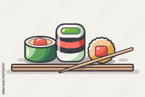 sushi roll wasabi soy sauce