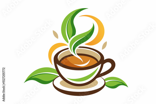 tea cup saucer tea leaves