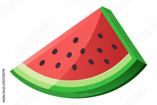 watermelon wedge visible seeds juicy