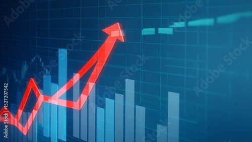Data visualization action business growth trends digital environment graph analysis marketing insights
