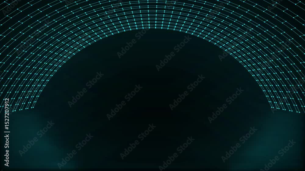 digital futuristic technology artificial intelligence communication concept, grid animation abstract background
