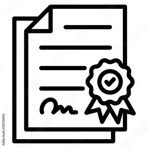 Licensing Icon Element For Design