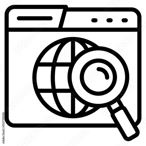 Domain Icon Element For Design