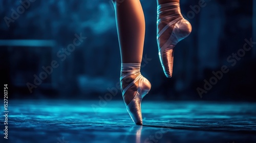 A ballerina on pointe showing graceful movements in a dance