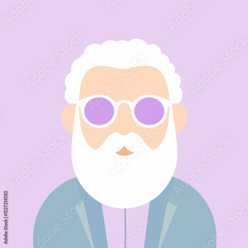 Man person with light skin portrait art illustration vector