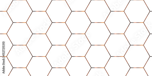 Abstract background with hexagons honeycomb technology texture. Hexagonal shape 3d structure light seamless geometric background. Surface polygon pattern with digital hexagon and futuristic business.	