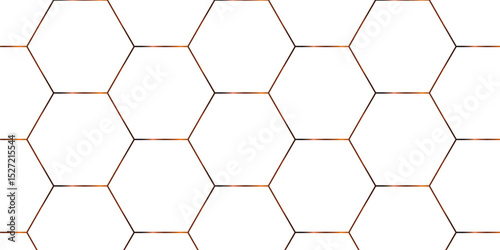 Abstract background with hexagons honeycomb technology texture. Hexagonal shape 3d structure light seamless geometric background. Surface polygon pattern with digital hexagon and futuristic business.	