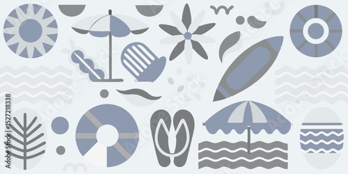 Summer Vacation Beach Vibes, Sun, Sand, and Sea