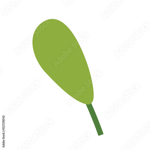 leaf, green, plant, nature, flat, tropical, minimal, stem, jungle, fresh, foliage, organic, eco, sprout, soft, growth