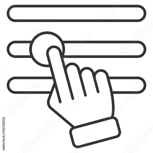 Adjustment Outline Icon Element For Design