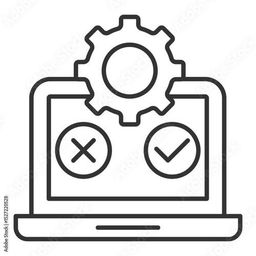Testing Outline Icon Element For Design
