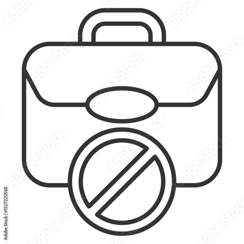 Unemployment Outline Icon Element For Design