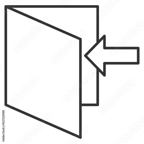Entry Outline Icon Element For Design
