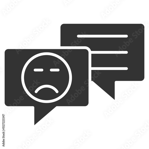 Complaint Glyph Icon Element For Design