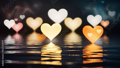 Romantic Lights Reflecting in Silence