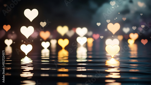 Romantic Lights Reflecting in Silence