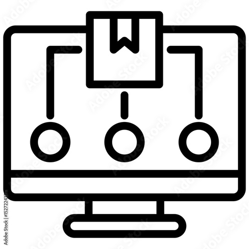 Affiliate outline, mini illustration icon. use for modern concept, print, UI, UX kit, web and app development. Vector related to product offering, marketing, business.