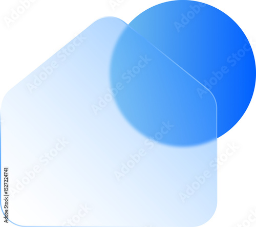 Transparent Background House Glassmorphism Icons