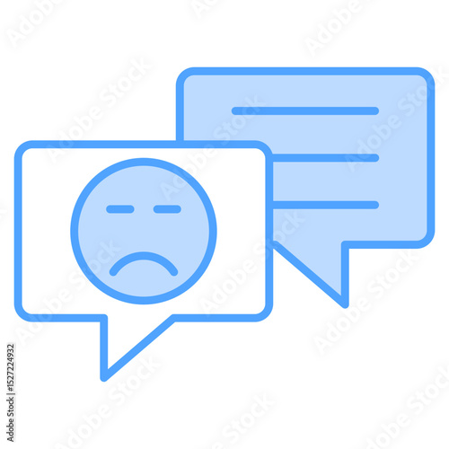 Complaint Blue Icon Element For Design