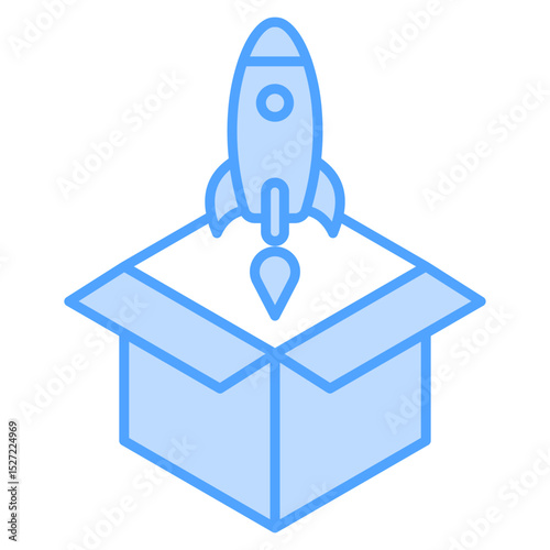 Release Blue Icon Element For Design