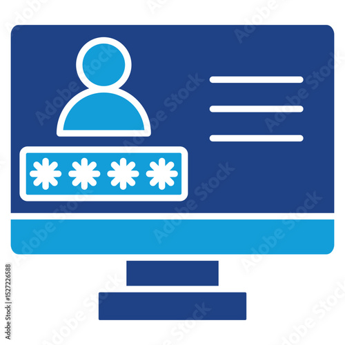 Authorization Dual Tone Icon Element For Design