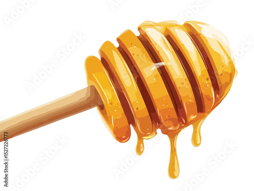 honey stick vector art