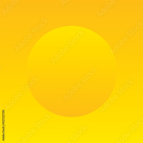Abstract 3d yellow color circle frame design for backdrop product. Geometric background with copy space. Top view scene. Abstract blue background with circle frame. Vector EPS10