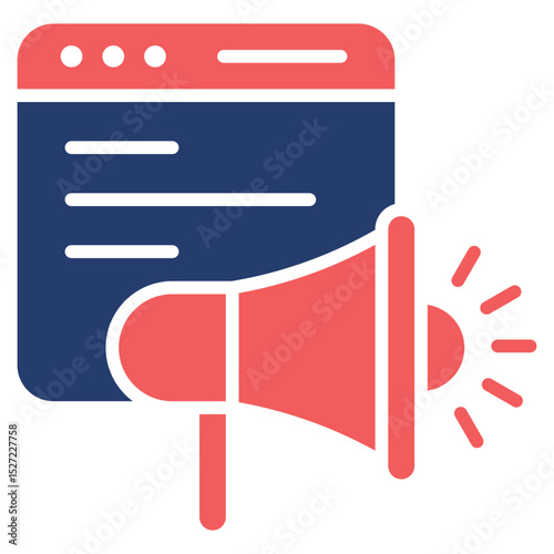 Advertising mixed color icon