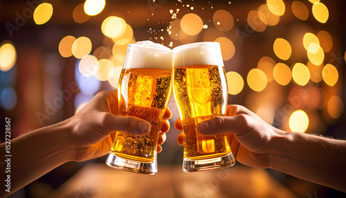ビールで乾杯