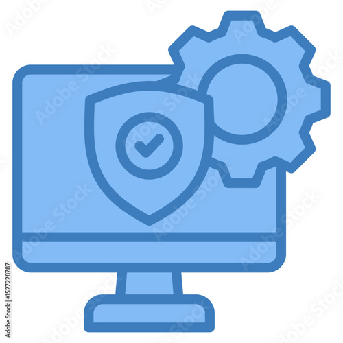 Digital Rights Management Icon Element For Design
