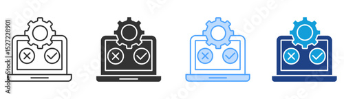 Testing Icon Set Multiple Style Collection