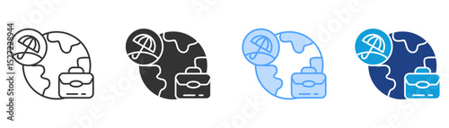 Travel Icon Set Multiple Style Collection