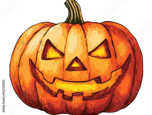 pumpkin halloweeen vector art