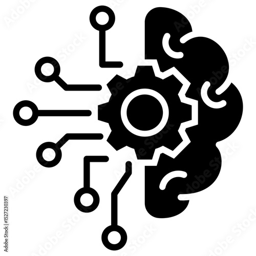 Deep Learning Glyph Icon