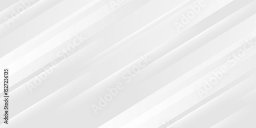 Diagonal grey gradient lines background. Abstract silver stripes wallpaper. Abstract gray tech backdrop. Oblique gris texture for graphic design, poster, banner, flyer, brochure, presentation.