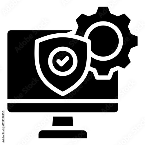 Digital Rights Management Icon Element For Design
