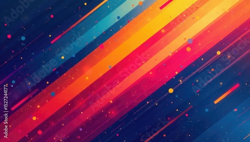 Geometric abstract wallpaper with bold lines and vibrant colors, colorful, interior design, art