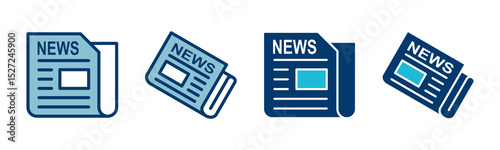 Newspaper icon vector isolated on white background. news paper icon vector