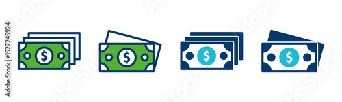 Money icon vector isolated on white background. Money vector icon. Dollar icon