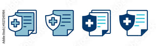 Medical insurance icon vector isolated on white background. health insurance icon
