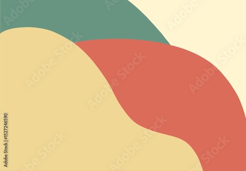 Abstract vector illustration with colorful wave patterns for a modern business design or web banner background