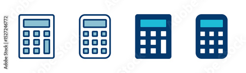 Calculator icon vector isolated on white background. Calculator vector icon. Accounting icon