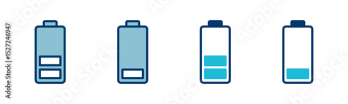 battery icon vector isolated on white background. Battery vector icon. battery charge level. battery charging icon