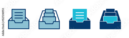 Archive folders icon vector isolated on white background. binders vector icon. Archive storage icon.