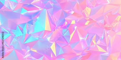 Abstract iridescent pastel geometric background