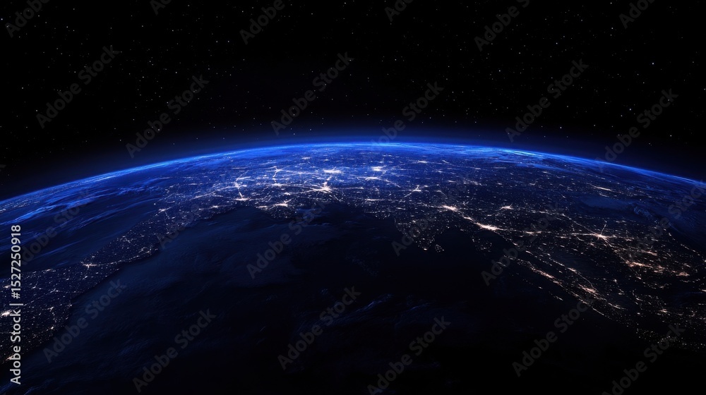Fototapeta premium Earths Nightlights from Space.