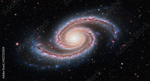 Stunning Spiral Galaxy in Deep Space: A Cosmic Wonder in the Universe