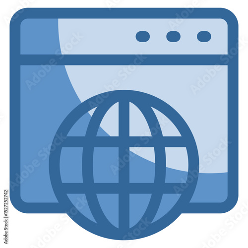 Web Browser Icon Element For Design