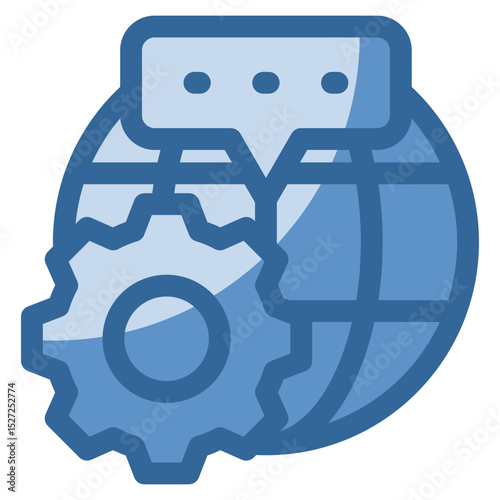 Dns Settings Icon Element For Design